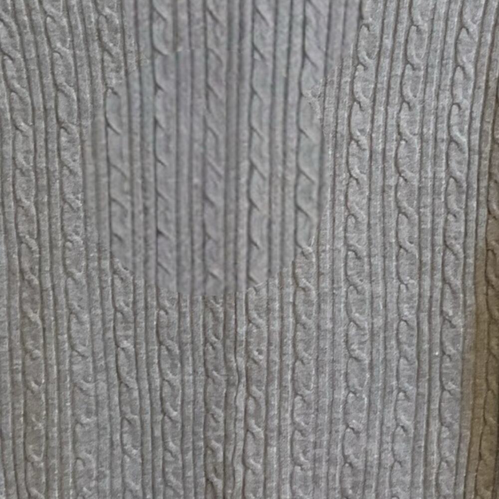 Tahari Gray‎ Cable Knit Mock Neck Sweater Women’s Long Sleeve Classic Cozy- M - Picture 7 of 10